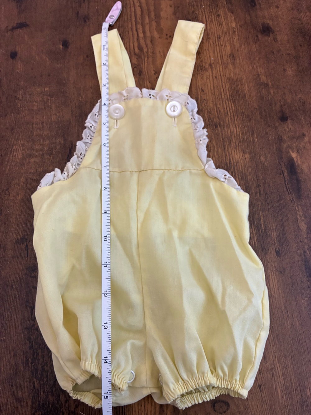 Vintage 12 Month Yellow Romper - Picture 11 of 11